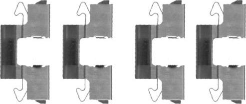 HELLA 8DZ 355 204-561 - Set accesorii, placute frana aaoparts.ro
