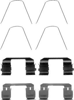 HELLA 8DZ 355 204-641 - Set accesorii, placute frana aaoparts.ro