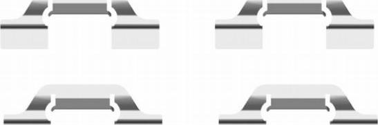 HELLA 8DZ 355 204-111 - Set accesorii, placute frana aaoparts.ro