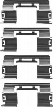 HELLA 8DZ 355 204-351 - Set accesorii, placute frana aaoparts.ro