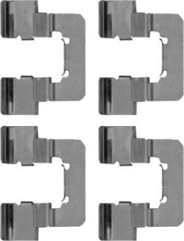 HELLA 8DZ 355 204-741 - Set accesorii, placute frana aaoparts.ro