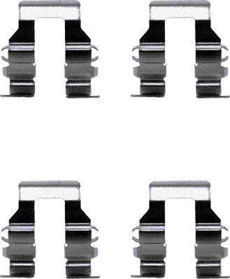 HELLA 8DZ 355 205-001 - Set accesorii, placute frana aaoparts.ro