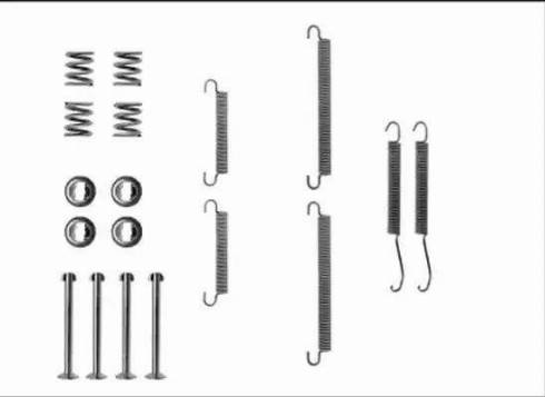 HELLA 8DZ 355 205-891 - Set accesorii, sabot de frana aaoparts.ro