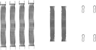 HELLA 8DZ 355 206-591 - Set accesorii, placute frana aaoparts.ro