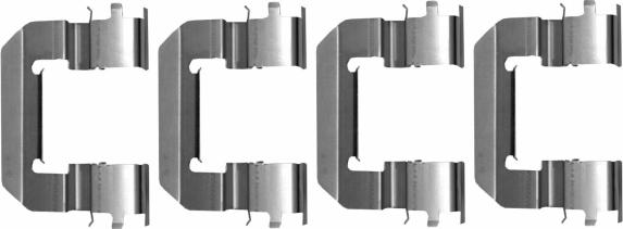 HELLA 8DZ 355 206-681 - Set accesorii, placute frana aaoparts.ro