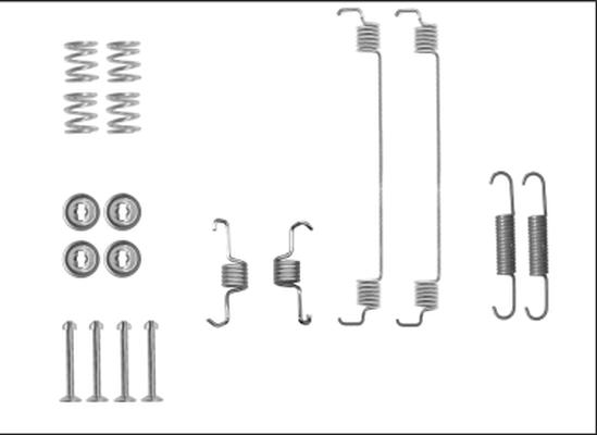 HELLA 8DZ 355 206-051 - Set accesorii, sabot de frana aaoparts.ro