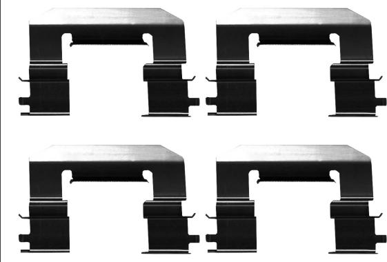 HELLA 8DZ 355 206-341 - Set accesorii, placute frana aaoparts.ro