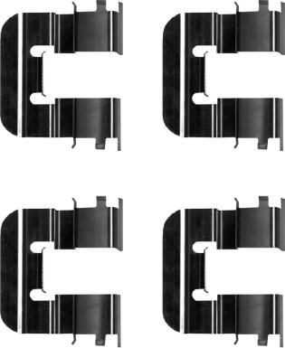 HELLA 8DZ 355 206-331 - Set accesorii, placute frana aaoparts.ro