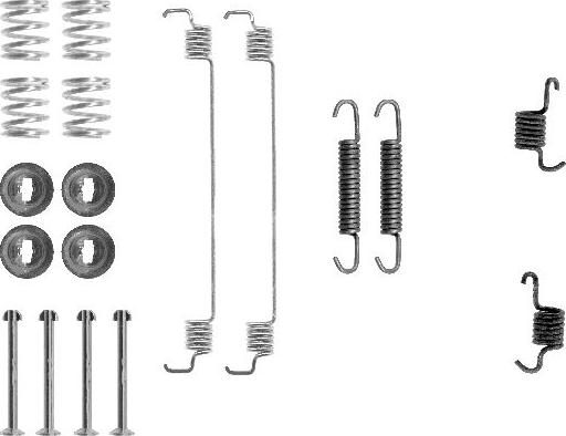 HELLA 8DZ 355 200-511 - Set accesorii, sabot de frana aaoparts.ro