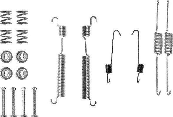 HELLA 8DZ 355 200-691 - Set accesorii, sabot de frana aaoparts.ro