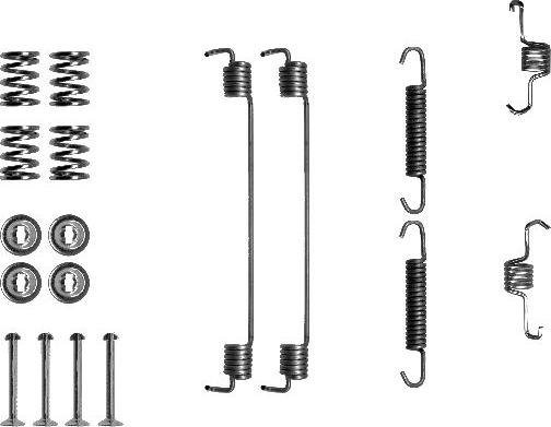 HELLA 8DZ 355 200-671 - Set accesorii, sabot de frana aaoparts.ro