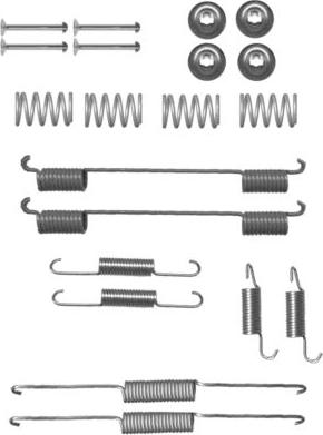 HELLA 8DZ 355 200-821 - Set accesorii, sabot de frana aaoparts.ro