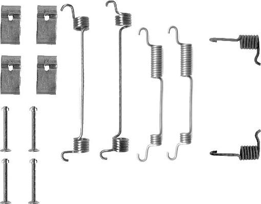 HELLA 8DZ 355 200-321 - Set accesorii, sabot de frana aaoparts.ro