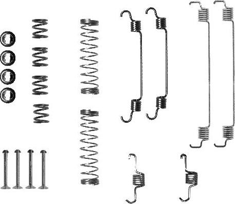 HELLA 8DZ 355 200-741 - Set accesorii, sabot de frana aaoparts.ro