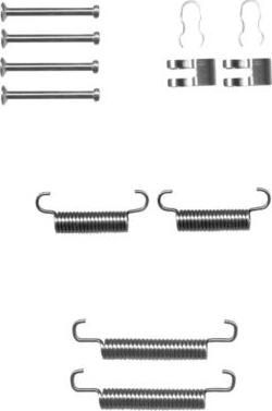 HELLA 8DZ 355 201-861 - Set accesorii, saboti frana parcare aaoparts.ro