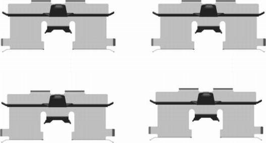 HELLA 8DZ 355 203-961 - Set accesorii, placute frana aaoparts.ro