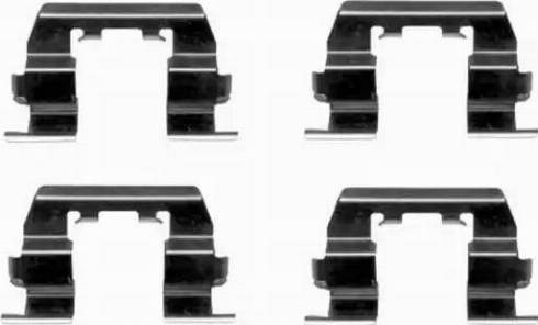 HELLA 8DZ 355 203-981 - Set accesorii, placute frana aaoparts.ro