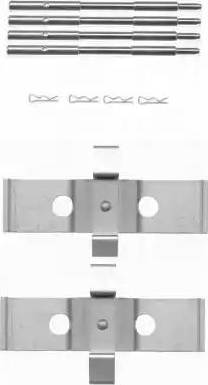 HELLA 8DZ 355 203-561 - Set accesorii, placute frana aaoparts.ro