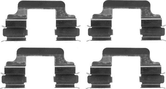 HELLA 8DZ 355 203-081 - Set accesorii, placute frana aaoparts.ro