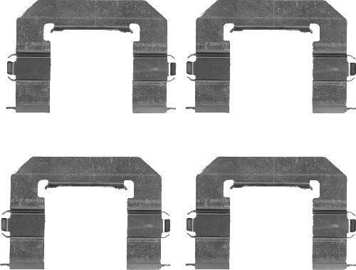 HELLA 8DZ 355 203-391 - Set accesorii, placute frana aaoparts.ro