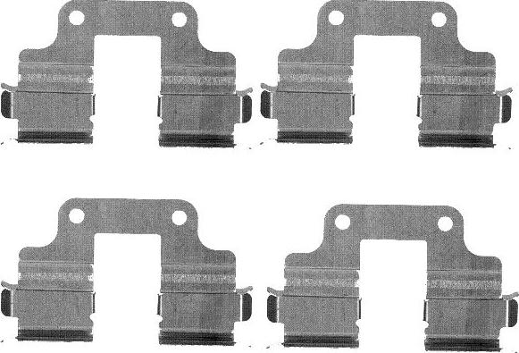 HELLA 8DZ 355 203-361 - Set accesorii, placute frana aaoparts.ro