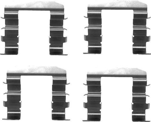 HELLA 8DZ 355 203-261 - Set accesorii, placute frana aaoparts.ro