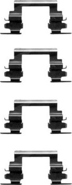 HELLA 8DZ 355 203-721 - Set accesorii, placute frana aaoparts.ro