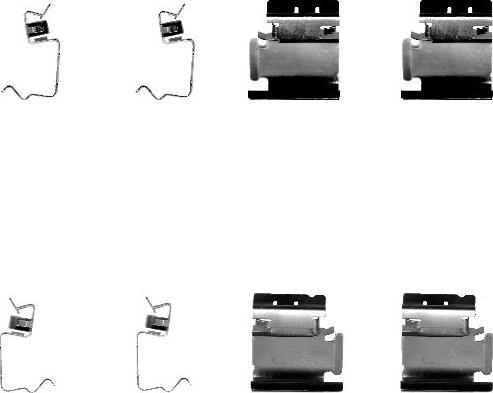 HELLA 8DZ 355 202-661 - Set accesorii, placute frana aaoparts.ro