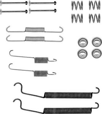 HELLA 8DZ 355 202-091 - Set accesorii, sabot de frana aaoparts.ro