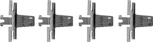 HELLA 8DZ 355 202-151 - Set accesorii, placute frana aaoparts.ro