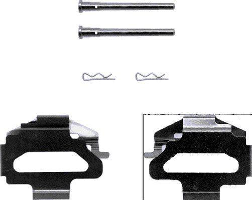 HELLA 8DZ 355 202-381 - Set accesorii, placute frana aaoparts.ro