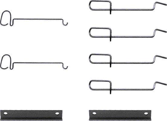 HELLA 8DZ 355 202-241 - Set accesorii, placute frana aaoparts.ro