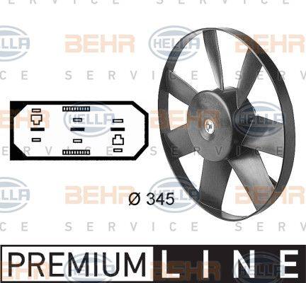 HELLA 8EW 009 144-581 - Ventilator, radiator aaoparts.ro