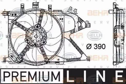 HELLA 8EW 009 157-441 - Ventilator, radiator aaoparts.ro