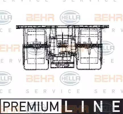 HELLA 8EW 009 160-721 - Ventilator, habitaclu aaoparts.ro