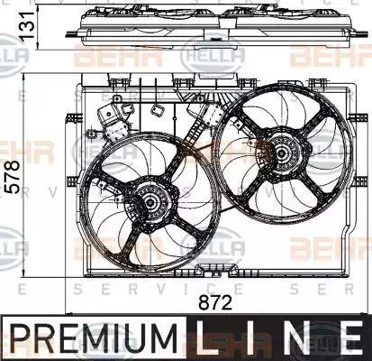 HELLA 8EW 351 041-441 - Ventilator, radiator aaoparts.ro