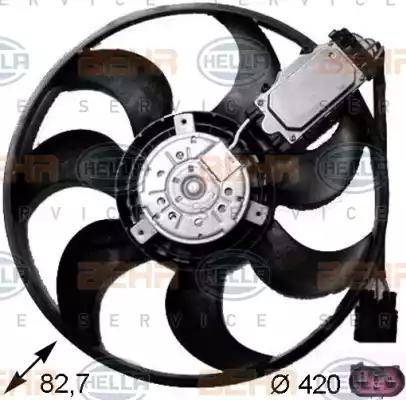 HELLA 8EW 351 043-231 - Ventilator, radiator aaoparts.ro