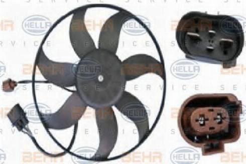 HELLA 8EW 351 039-191 - Ventilator, radiator aaoparts.ro