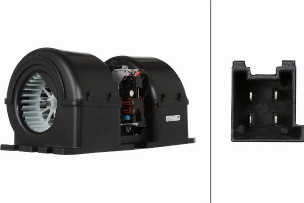 HELLA 8EW 366 400-181 - Ventilator, habitaclu aaoparts.ro