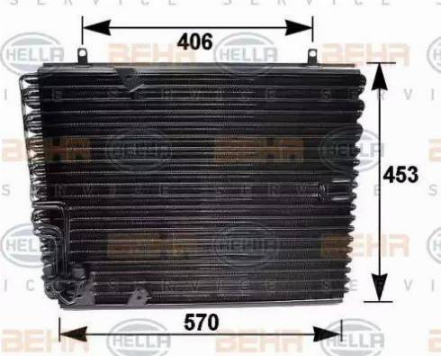 HELLA 8FC 351 035-041 - Condensator, climatizare aaoparts.ro