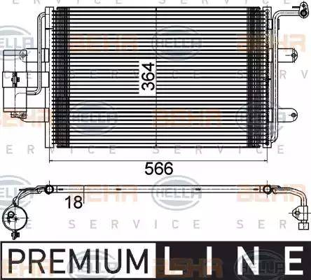 HELLA 8FC 351 036-381 - Condensator, climatizare aaoparts.ro