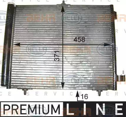 HELLA 8FC 351 303-541 - Condensator, climatizare aaoparts.ro