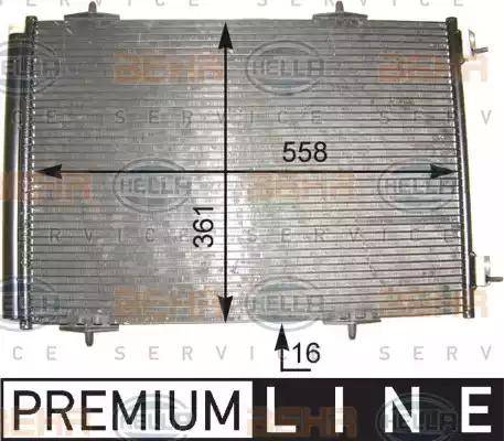 HELLA 8FC 351 303-661 - Condensator, climatizare aaoparts.ro