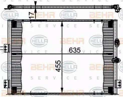 HELLA 8FC 351 302-071 - Condensator, climatizare aaoparts.ro