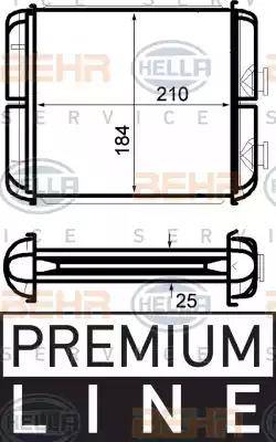 HELLA 8FH 351 024-271 - Schimbator caldura, incalzire habitaclu aaoparts.ro
