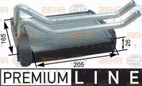 HELLA 8FH 351 315-221 - Schimbator caldura, incalzire habitaclu aaoparts.ro