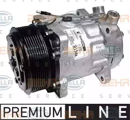 HELLA 8FK 351 126-261 - Compresor, climatizare aaoparts.ro
