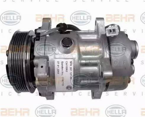 HELLA 8FK 351 127-081 - Compresor, climatizare aaoparts.ro