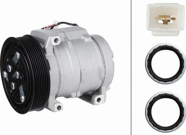 HELLA 8FK 366 201-781 - Compresor, climatizare aaoparts.ro