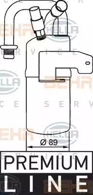 HELLA 8FT 351 335-011 - Uscator,aer conditionat aaoparts.ro